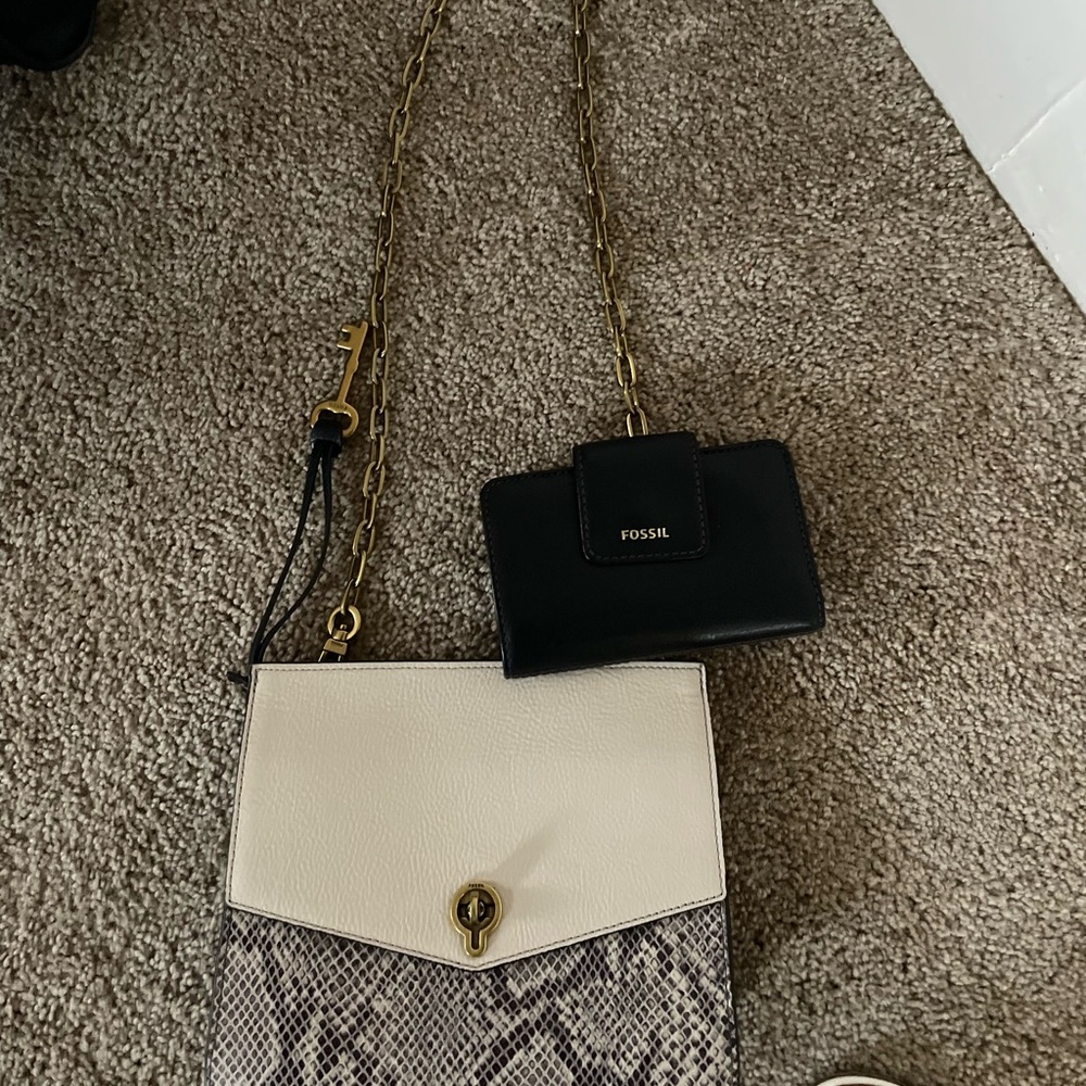 Fossil purse and wallet combo